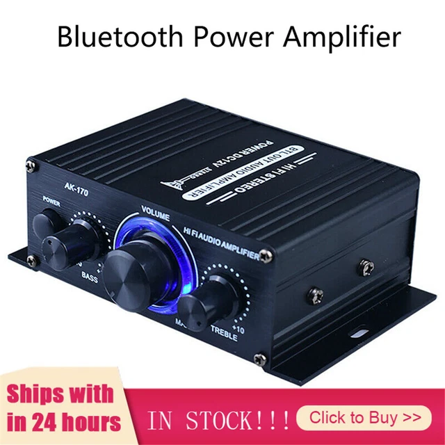 400W MINI HIFI Digital Bluetooth Stereo Audio Amplifier Radio Mic Car