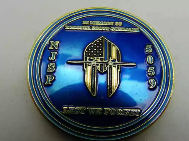 New York State Police Pennsylvania State Police Troopers Bridge Challenge Coin