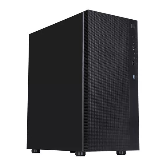 CiT Silent ES, Black, Mid-Tower w/ Sound Dampening, 2x 120mm Fans, USB 3.0, E-AT