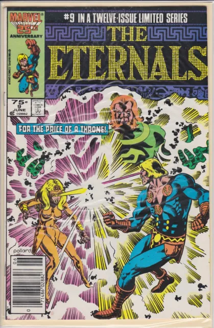 The Eternals June #9 Of 12 Marvel Comic Book 1986