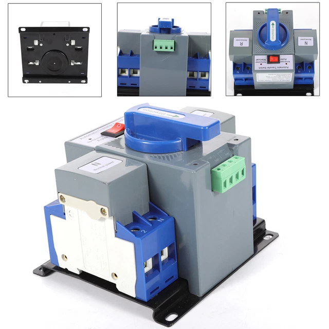 Dual Power Transferschalter 100A - Automatischer Netz/Generator Umschalter