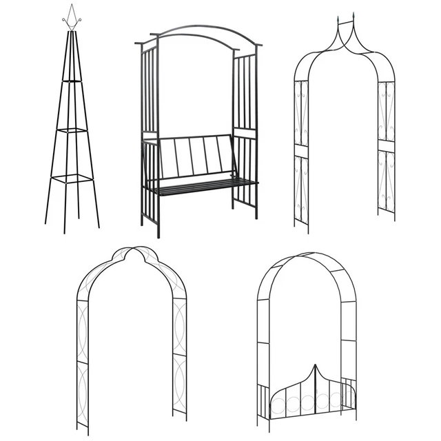 Rosenbogen Emma Rosenspalier Metall Rankhilfe Torbogen Eisen Pergola