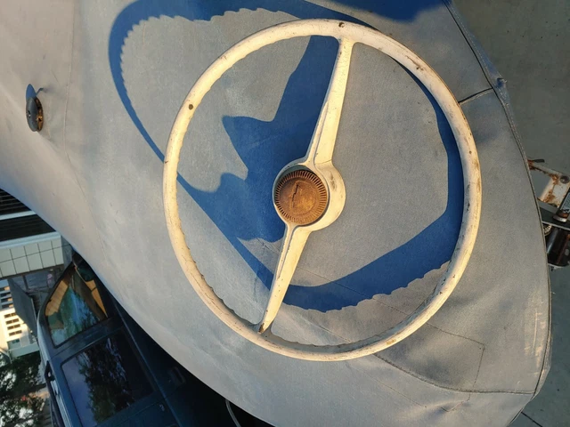 Chevy  Steering Wheel 1951 1952 1953 1954 Chevrolet Patina Center Two Spoke 18"