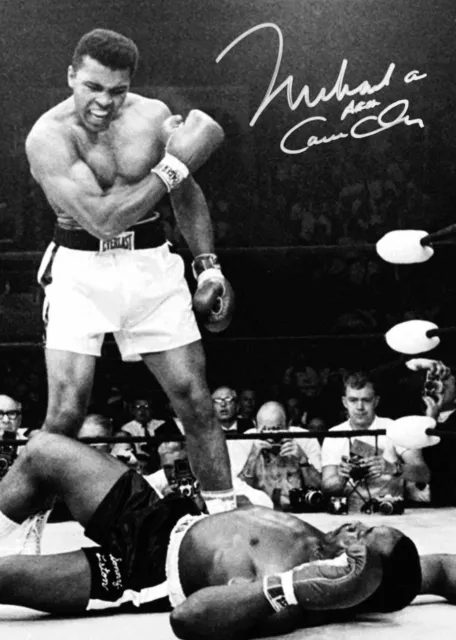 MUHAMMAD ALI CLASSIC BOXING KNOCKOUT POSTER PICTURE PRINT Sizes A5 to A3 **NEW**