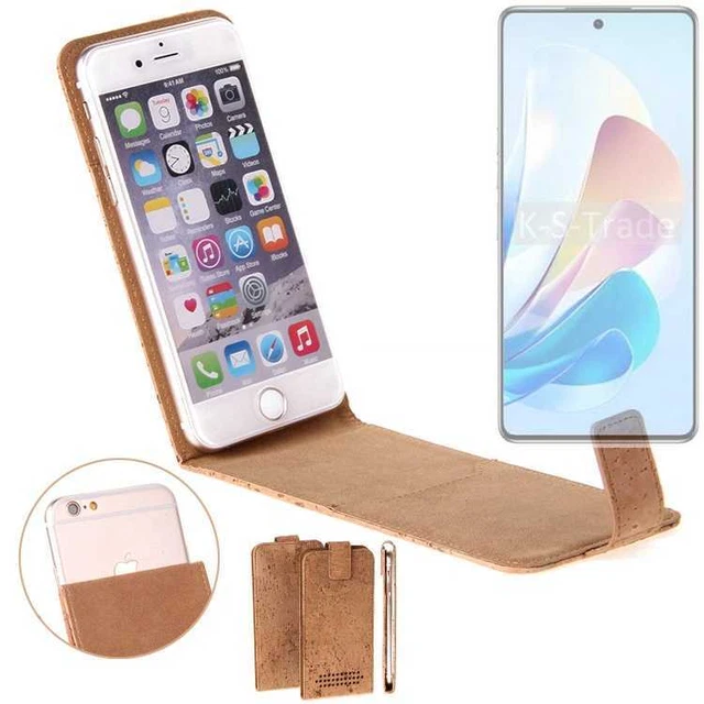 Housse 360° En Liège Pour Doro 8040 - Coque Flip Protectrice, Marron, Neuve, Marque K-S-Trade