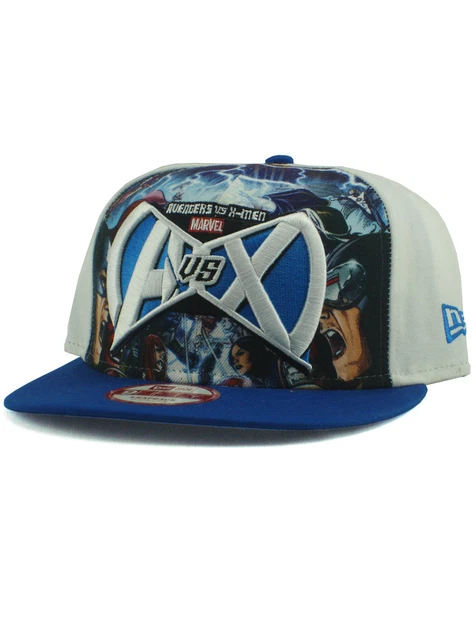 New Era Avengers Vs X-Men 9fifty Snapback Hat Adjustable AVX Marvel Comics White 3