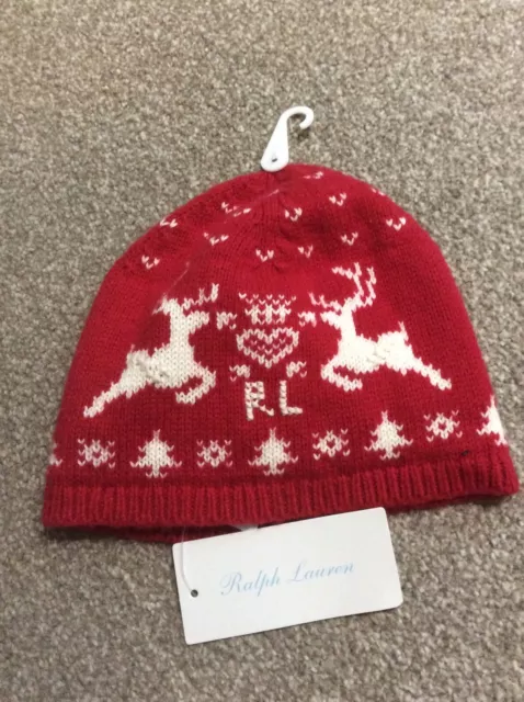 Bnwt Polo Ralph Lauren Beanie hat age 1 Year boy or girl