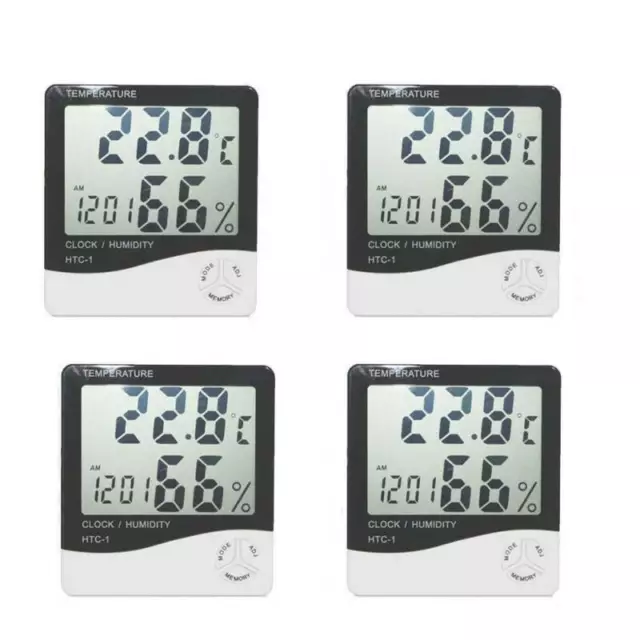 4X Digital TEMP Humidity Thermometer Hygrometer Luftfeuchtigkeitsmesser 2