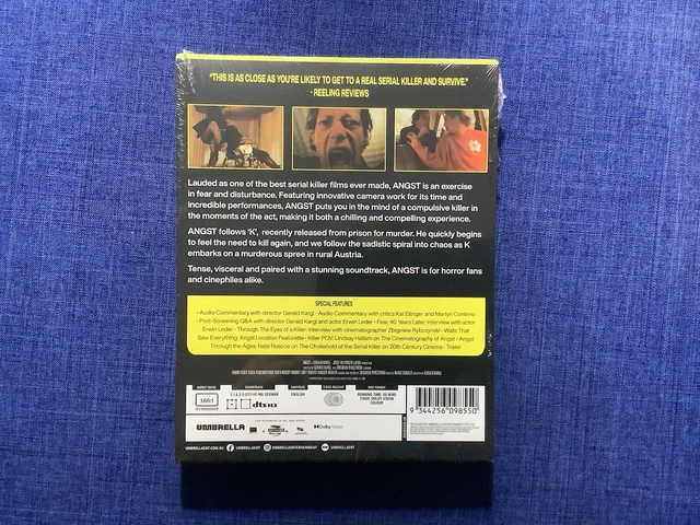 ANGST (4K UHD Blu-Ray, 1983) + Slipcover Horror Gerald Kargl - Brand ...