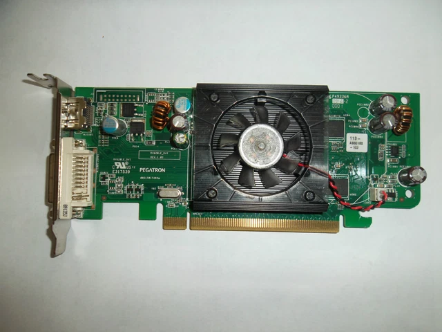 Carte Graphique ATI Radeon X600 Low Profile - PCI Express, DVI, S-Video - Occasion