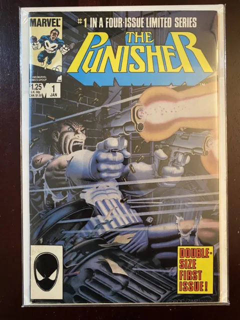 The Punisher Comic Book Limited Series #1 Marvel Comics 1986 VF+ See Pictures