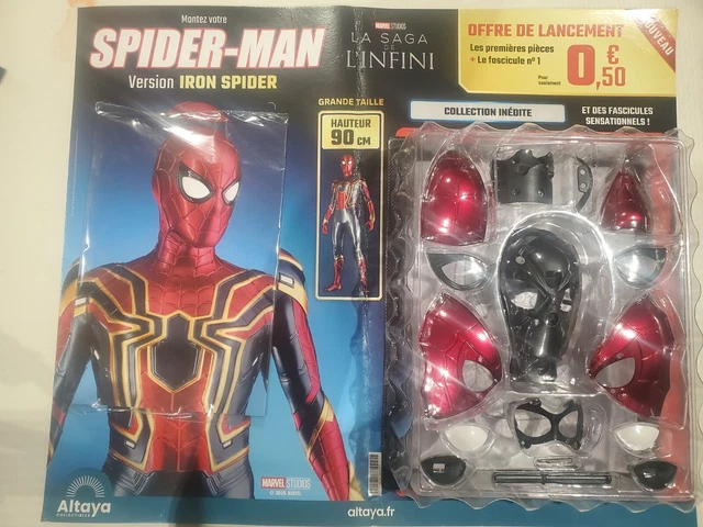 Figurine Spiderman Iron-Spider Altaya échelle 1/2 - Pack #1-4, Neuf, Pour Adultes