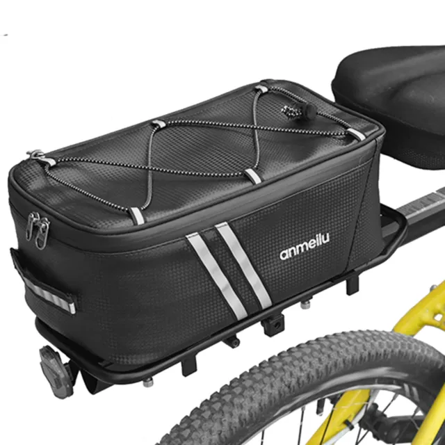 Rear Bike Basket Cycling Bag Large Capacity Metal Wire Basket Waterproof Cover