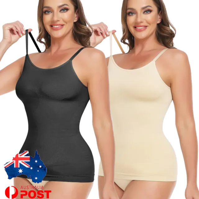 Women Shapewear Tank Top Seamless Tummy Control Slimming Body Shaper  Camisole AU