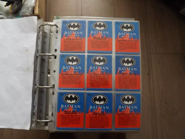 Batman Returns Movie Trading Cards full 88 base Cards 10 Sticker &10 chase cards