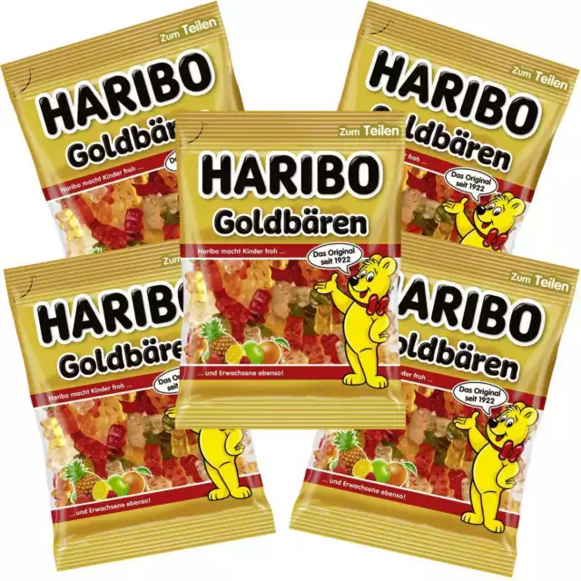 Haribo Goldbären Sets 175g Beutel Gummibärchen Fruchtgummi Weingummi