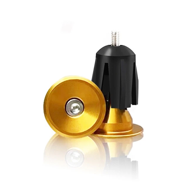 Tappi Terminali Manubrio In Alluminio 6061-T6 – Anodizzati – 16-22,5 Mm – Per MTB E Strada – Arancione