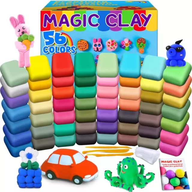 Air Dry Clay 88 Colors, Modeling Clay for Kids, DIY Molding Magic Clay,  Gift