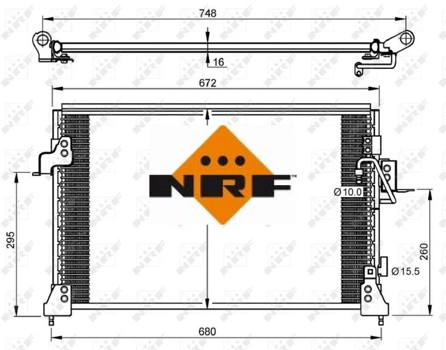 N. 35754 Condensatore per Aria Condizionatore Condensatore Aria Condizionata per Land Rover