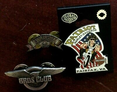 Harley Davidson 3pins: Patriot HarleyDavidson Fairfax, VA, BROS CLUB,& STUGIS 98