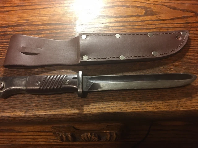 WWII GERMAN TRENCH Boot Fighting Knife Dagger Bayonet K98 Cut Down