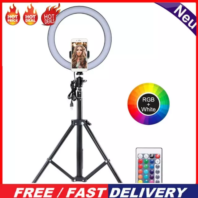 10 Inch Ring Light Remote Control Circle Fill Light for Makeup Live Streaming