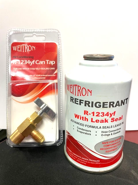 FJC, 1234yf, 696SL, 8 oz. R-1234yf Refrigerant with LEAK STOP & Can Taper