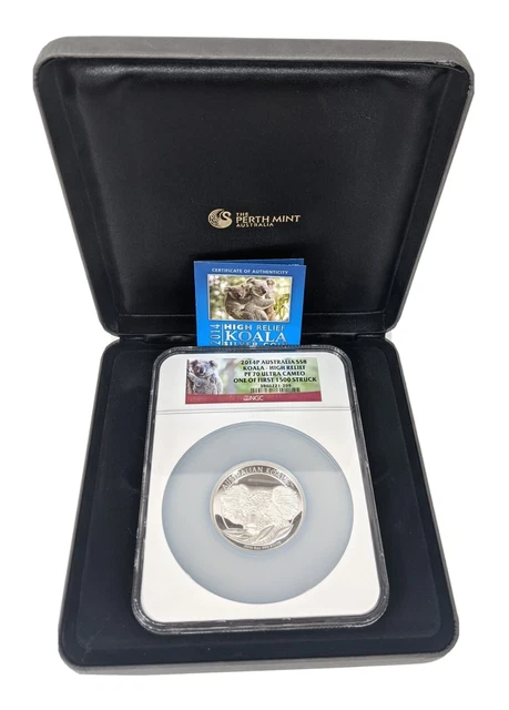 2014 Australia $8 High Relief 5oz Silver Koala NGC PF70 1 of First 1500 Struck