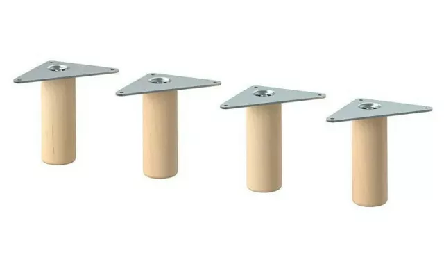 Leg (4 Pack) Wood Legs 3 7/8 " for Cabinet 804.741.51 IKEA EKET