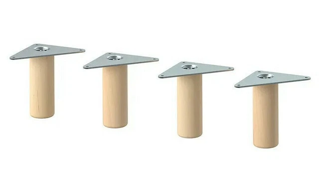 Leg (4 Pack) Wood Legs 3 7/8 " for Cabinet 804.741.51 IKEA EKET