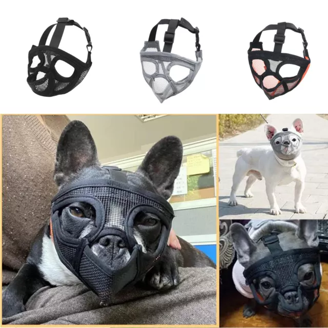 Adjustable Dog Mask Mesh Mouth Cover Muzzle Anti-Barking Bite Stop Chewing