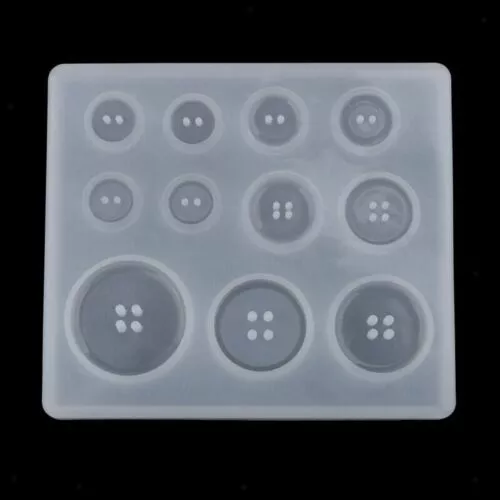 Craft Tool Silicone Making Epoxy Resin Jewelry DIY Button Mould Mold Shape