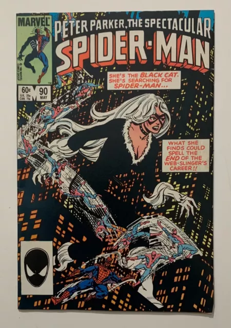 Spectacular Spider-man #90 (Marvel 1984) FN+ Copper Age comic.