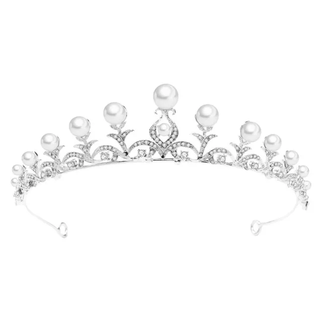 Cheveux Casque De Mariage Couronne Perles Tiare Cristal Coréen