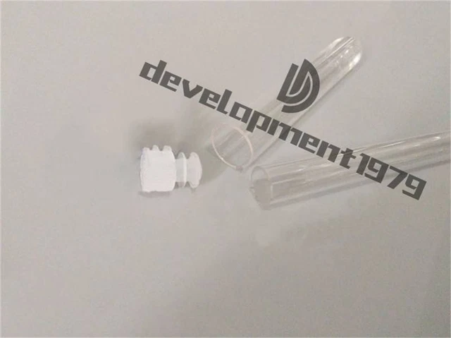 New 13PC plastic test tubes round bottom tube and push cap (100mm x 16mm)