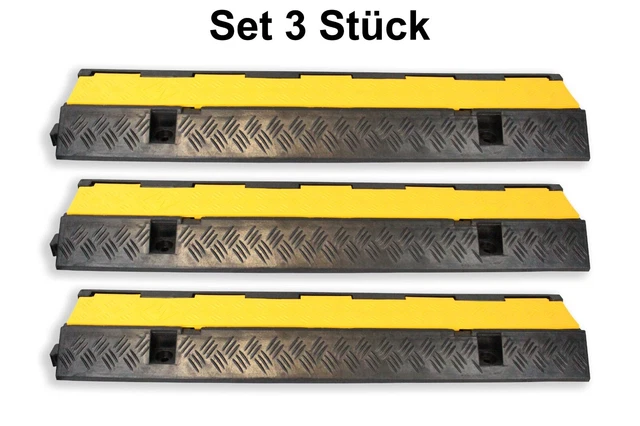 Set 3 1 canale | ponte cavi | rampa di attraversamento | tubo a C | protezione cavi | 9t