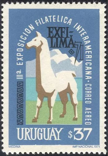 Uruguay 1971 Llama/Animals/Nature/Wildlife/StampEx/Animation 1v (n43459)