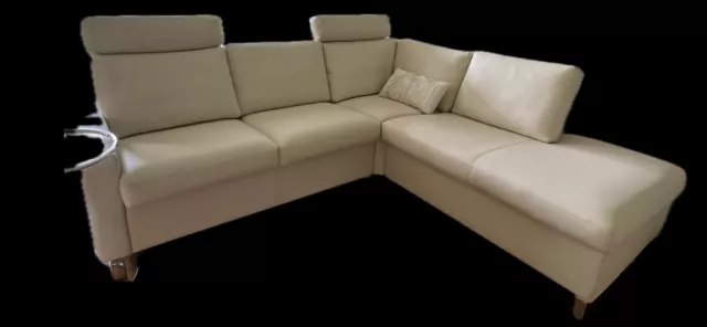 ERPO CL, Sofa und Sessel, echtes Leder - beige, absolut neuwertig!