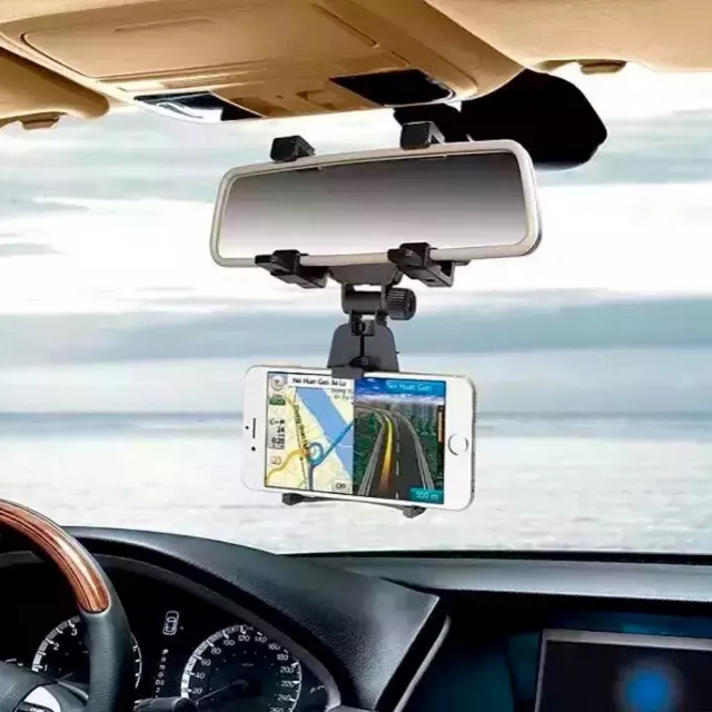 Supporto specchietto retrovisore auto macchina smartphone cellulare specchio BKM