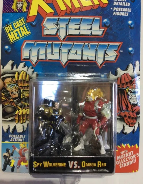1994 Toy Biz Marvel Comic X-Men Steel Mutants  Spy Wolverine  VS Omega Red MOC