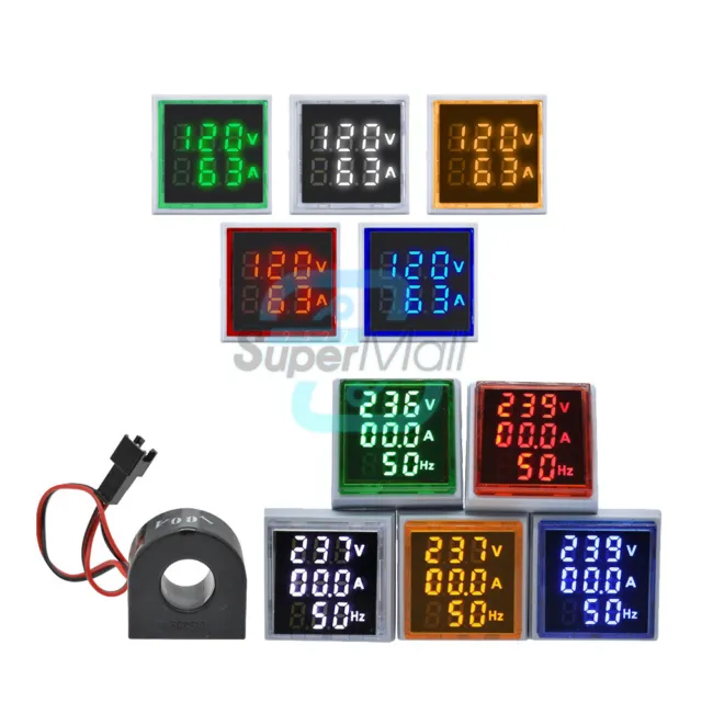 AC 60-500V/50-500V 0-100A  LED Digital Voltmeter Ammeter Voltage Current Meter