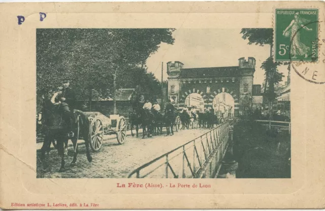 Carte Postale / La Fere / La Porte De Laon