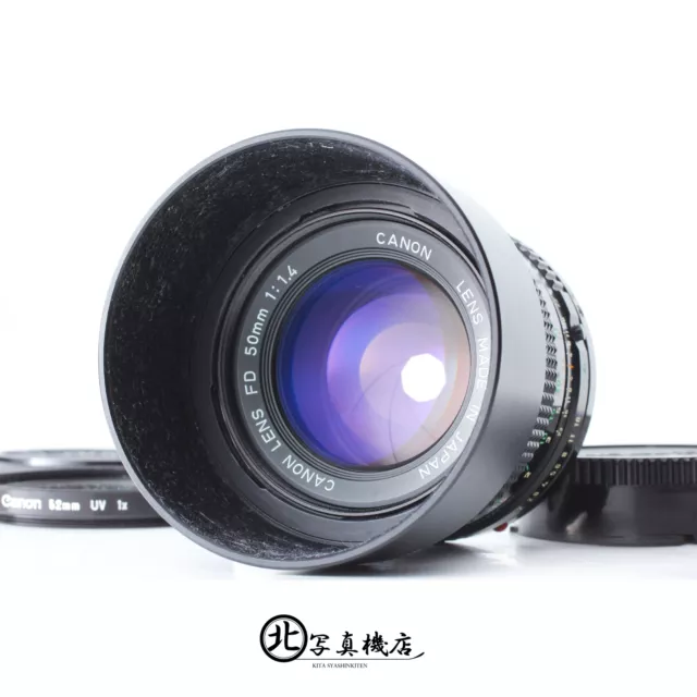 [MINT w/HOOD] Canon LENS New FD NFD 50mm F1.4 for AE-1 A-1 F-1 From JAPAN