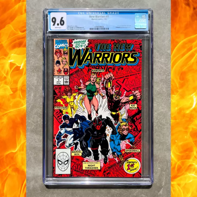 🔥 The New Warriors #1 CGC 9.6 NM+ (1990) - Origin of the New Warriors 🔥