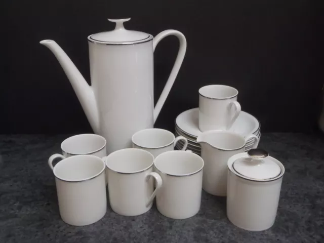 Arzberg Silver Band Coffee Set