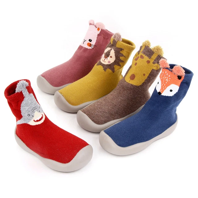 Pantofole antiscivolo bambini bambina ragazzi bambini calze scarpe di cotone inverno caldo 7