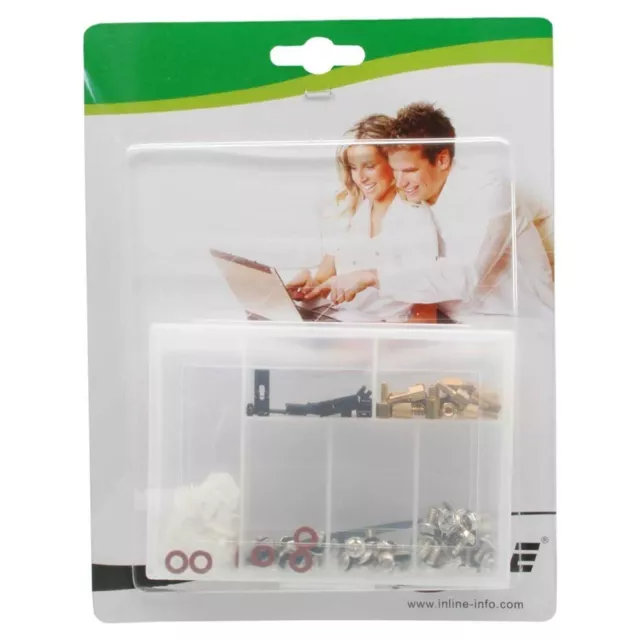 InLine Viti per PC con distanziali, jumper, rondelle, dadi, assortimento in box 2