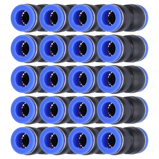 20 Pièces Pousser Pour Connecter Les Raccords Connecteur Pneumatique Droit