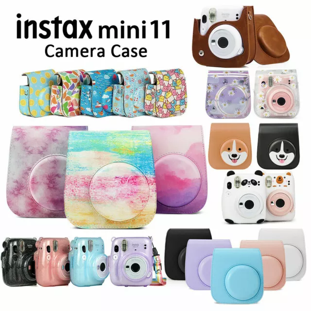 For Fujifilm Fuji Instax Mini 11 Instant Camera PU Leather Bag Carry Cover Case