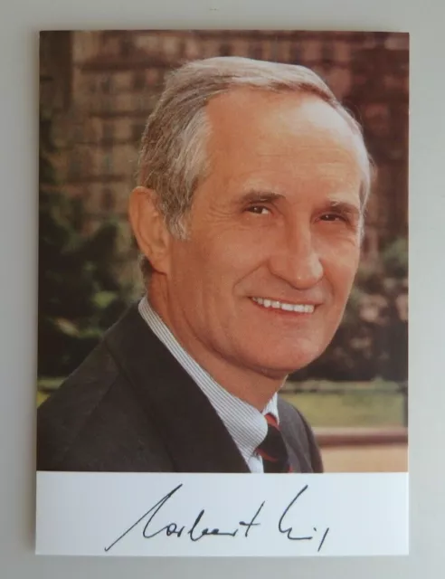 Autograph Norbert Geis CSU politician MdB (72823)